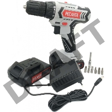 Дрель-шуруповерт Ресанта ДА-14-2ЛК аккум. патрон:быстрозажимной (кейс в комплекте)