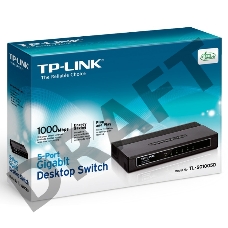 Коммутатор TP-Link SMB TL-SG1005D Коммутатор 5-port Gigabit Switch, plastic case