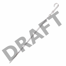 Шампур плоский 450 х10 мм, толшина 2 мм  СОКОЛ