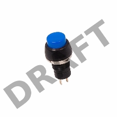 Выключатель-кнопка  250V 1А (2с) ON-OFF  синяя  Micro  REXANT