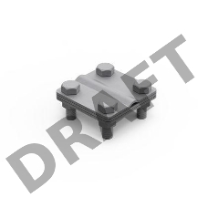 Соединитель пруток-полоса с раздел. пластиной ДКС NG3102