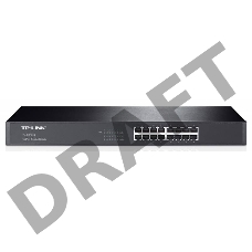 Коммутатор TP-Link SMB TL-SG1016 Коммутатор 16-port Gigabit Switch, 1U 19-inch rack-mountable steel case