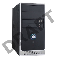 Корпус Accord ACC-B021 черный без БП mATX 1x80mm 1x92mm 2x120mm 2xUSB2.0 audio