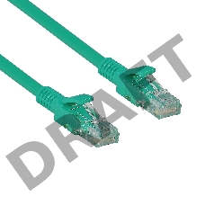 Патч-корд LSZH ExeGate EX286373RUS UTP-RJ45-RJ45-5e-0,3M-LSZH-GN, UTP, cat.5e, 0.3м, зеленый
