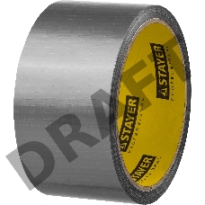 Армированная лента, STAYER 12080-50-10, универсальная, влагостойкая, 48мм х 10м, серебристая