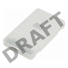 Внешний корпус для HDD/SSD AgeStar 3UBCP1-6G SATA пластик белый 2.5