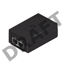 Точка доступа UBIQUITI POE-48-24W(EU) блок питания с PoE, 220 VAC -> 48VDC 0.5A - с кнопкой Reset и удаленной перезагрузкой