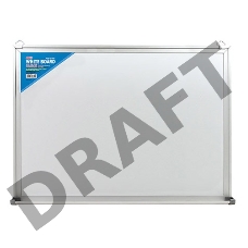 Демонстрационная доска Deli E7817 магнитно-маркерная лак 90x120см белый лоток для аксессуаров с аксессуарами