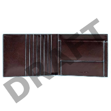 Кошелек мужской Piquadro Blue Square PU1239B2R/MO коричневый натур.кожа