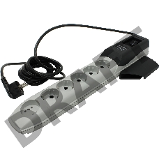 Сетевой фильтр ZIS  Pilot Pro 6 розеток (5 евро + 1Gadget Parking) 5 м, автомат защиты Surge protector Pilot PRO 6 outlets (5 euro + 1 without ground) 10A / 2.2kVt, 5m, automatic circuit-breaker