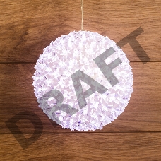 Шар светодиодный 230V, диаметр 20 см, 200 светодиодов, цвет белый