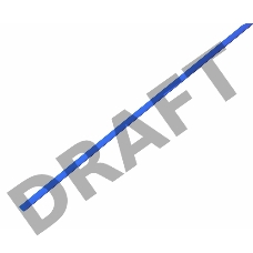 Термоусаживаемая трубка REXANT 1,5/0,75 мм, синяя, упаковка 50 шт. по 1 м