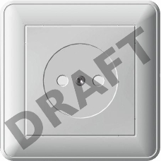 Розетка 1-м СП W59 16А IP20 защ. шторки без заземл. бел. SchE RS16-151-18