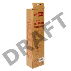Сетевой фильтр PC Pet AP01006-1.8-GR 1.8м (5 розеток) серый