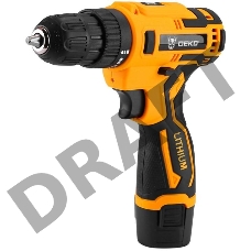 Дрель-шуруповерт Deko Banger 12V Li-Ion аккум. патрон:быстрозажимной (кейс в комплекте)