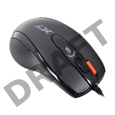 Мышь A4Tech XL-750BK черный лазерная (3600dpi) USB2.0 игровая (6but)