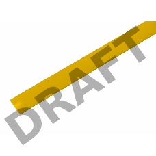 Термоусаживаемая трубка REXANT 13,0/6,5 мм, желтая, упаковка 50 шт. по 1 м