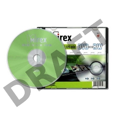 Диск DVD-RW Mirex 4.7 Gb, 4x, Slim Case (1), (1/50)