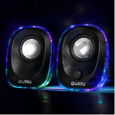 Колонки Sven 330 2.0 черный 5Вт