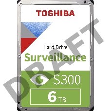 Жесткий диск Toshiba SATA-III 6Tb HDWT360UZSVA Surveillance S300 (7200rpm) 256Mb 3.5