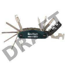 Наборы Набор KRAFTOOL для обслуживания велосипеда, 16-в-1 (26182-H16)