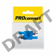 Разъём аудио, RCA пайка, синий, (2шт.) (пакет)  PROconnect