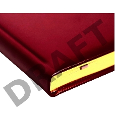 Ежедневник Letts LEXICON A5 недатир. искусст. кожа белые страницы позолоч. срез метал. уголки бургунди