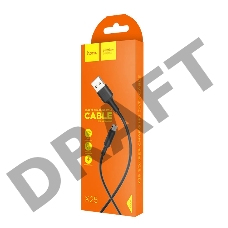 Кабель USB 2.0 hoco X25, AM/microBM, черный, 1м