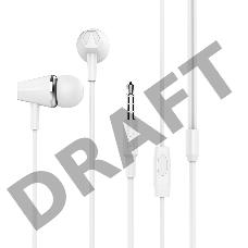 Проводные наушники-вставки с микрофоном Hoco M34 White
