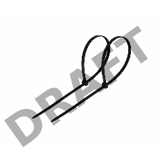 Хомут-стяжка кабельная нейлоновая REXANT 120 x2,5 мм, черная, упаковка 100 шт.