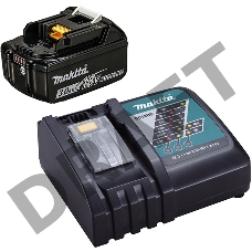 Аккумулятор Makita 191A25-2  /+з\у, DC18RC-1шт(б\зар)+BL1830B-1шт,18В,3.0Ач,Li-ion,кор