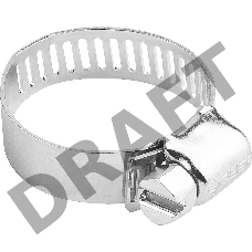 Хомуты оцинкованные, просечная лента 12.7 мм, 65-89 мм, 2 шт, ЗУБР