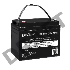 Аккумуляторная батарея ExeGate DT 1275 (12V 75Ah, под болт М6)