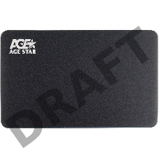 Внешний корпус для HDD AgeStar 3UB2AX1 SATA I/II/III алюминий черный 2.5