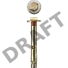 Болт анкерный с пластиковым кольцом, желтый цинк ЗУБР 6х60мм, 90шт