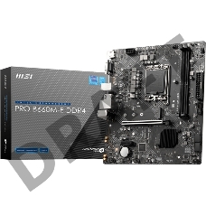 Материнская плата MSI PRO B660M-E DDR4 Soc-1700 Intel B660 2xDDR4 mATX AC`97 8ch(7.1) GbLAN+VGA+HDMI