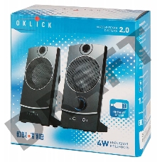 Колонки Oklick OK-118 2.0 черный 4Вт