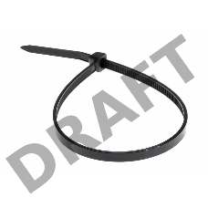 Хомут-стяжка кабельная нейлоновая REXANT 250 x3,6 мм, черная, упаковка 100 шт.