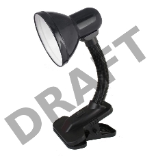 Светильник UF-320P С02 настол. прищепка 230В 60Вт E27 ЛОН черн. Ultraflash 12371