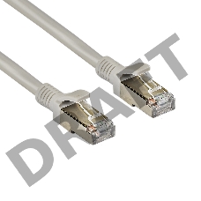 Патч-корд Exegate FTP-RJ45-RJ45-C5e-CU-5M-GY, FTP, cat.5e, 5м, медь, серый
