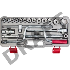 Набор торцовых головок НИЗ  2761-30  Шоферский инструмент №3.1/2. 40Х.в пласт кейсе.19 предметов