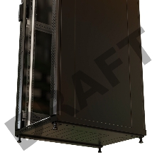 Шкаф серверный WRline (WR-TT-3261-AS-RAL9004) напольный 32U 600x1000мм пер.дв.стекл задн.дв.стал.лист 2 бок.пан. 800кг черный 910мм 1610мм IP20 сталь