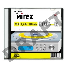Диск DVD-R Mirex 4.7 Gb, 16x, Slim Case (1), (1/200)