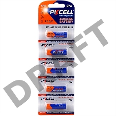 Щелочной/алкалиновый элемент питания PKCELL 12V 27A-5B тип - A27 5 шт в блистере