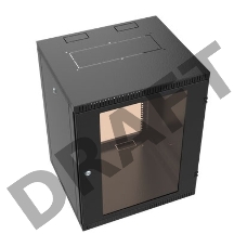 Шкаф коммутационный C3 Solutions WALLBOX 12-65 B (NT084558) настенный 12U 600x520мм пер.дв.стекл направл.под закл.гайки 160кг черный 470мм 22.5кг 610мм IP20 сталь