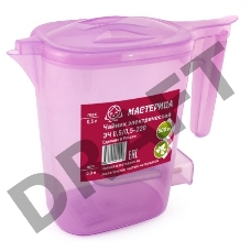 Чайник электрический Мастерица ЭЧ 0,5/0,5-220, пластиковый, сиреневый прозрачный, 0,5л, 500 Вт (в уп. 10 шт)