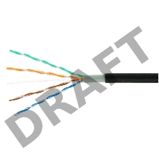 Кабель UPC Cablexpert UPC-5051E-SO-OUT кат.5 медь однож. 305м  reelex box 0.51 мм, черный, уличный.