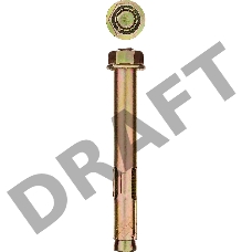 Болт анкерный с гайкой, 8 x 65 мм, 50 шт, желтопассивированный, ЗУБР Профессионал