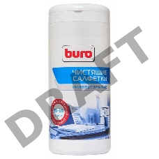 Салфетки Buro BU-Tmix универсальные туба 65шт влажных + 65шт сухих