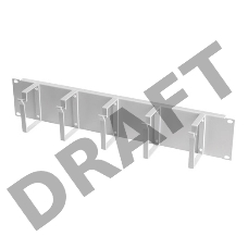 Кабельный органайзер Горизонтальный Lande LN-KDG-YKD-2UKN-LG односторонний кольца 2U шир.:19